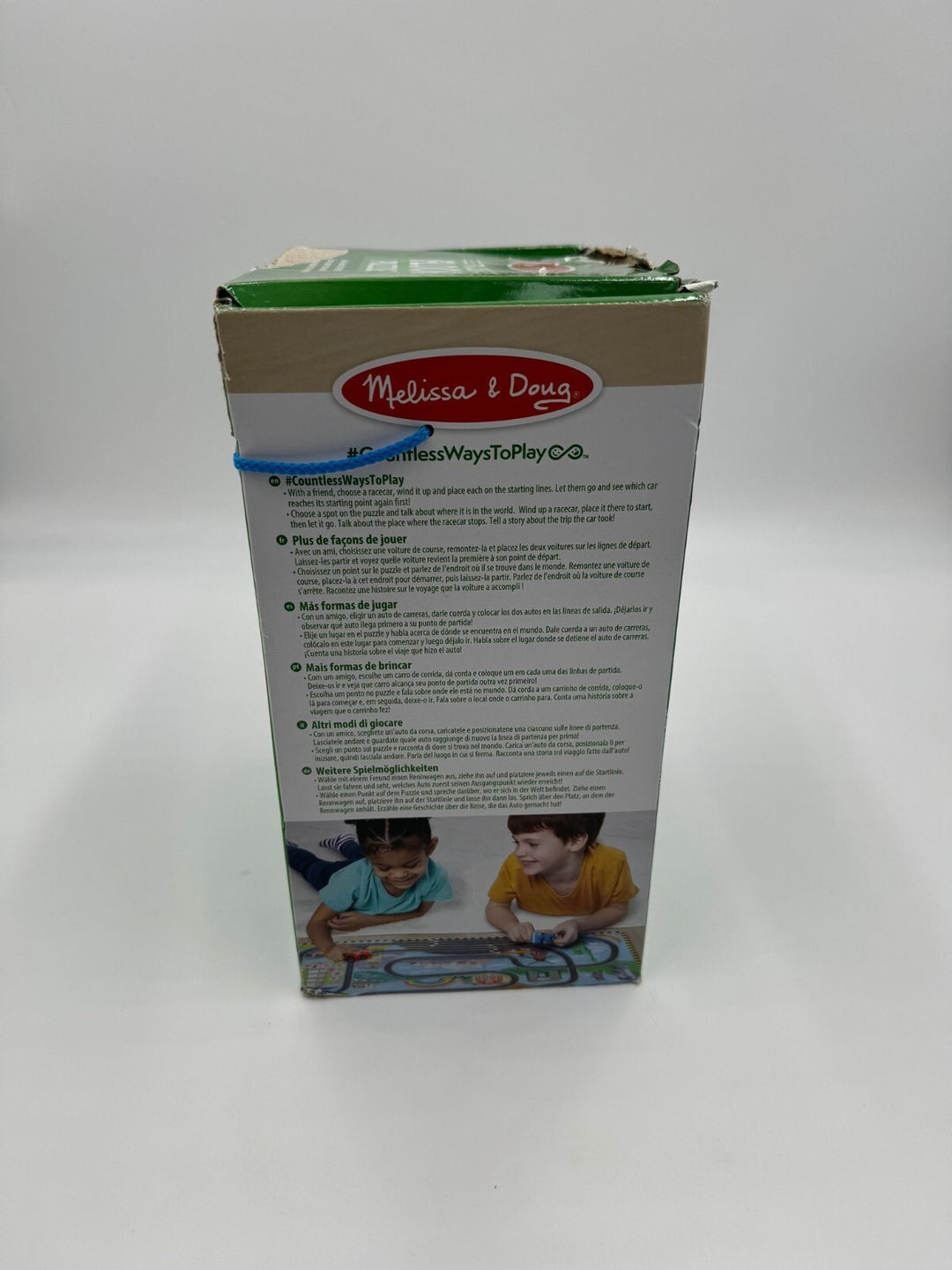 Melissa & Doug Bodenpuzzle aus Karton Schienen um die ganze Welt und aufziehbare