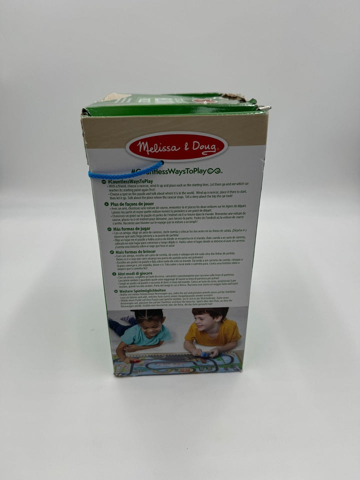 Melissa & Doug Bodenpuzzle aus Karton Schienen um die ganze Welt und aufziehbare