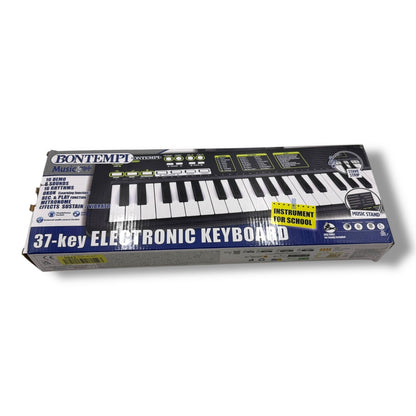 Bontempi KeyRhythm Digital Keyboard Piano with 37 Keys, 2 cm Pitch, Headphone