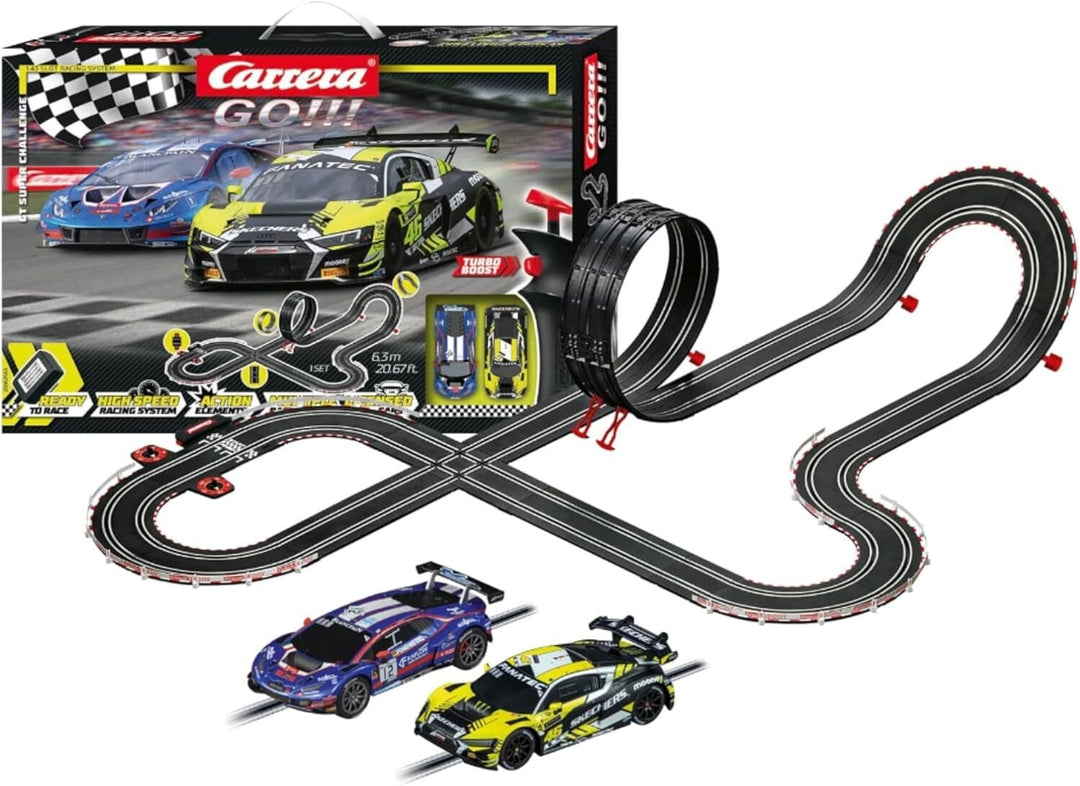 Carrera 20062563 GO!!! Autorennbahn " GT Super Challenge " 1:43