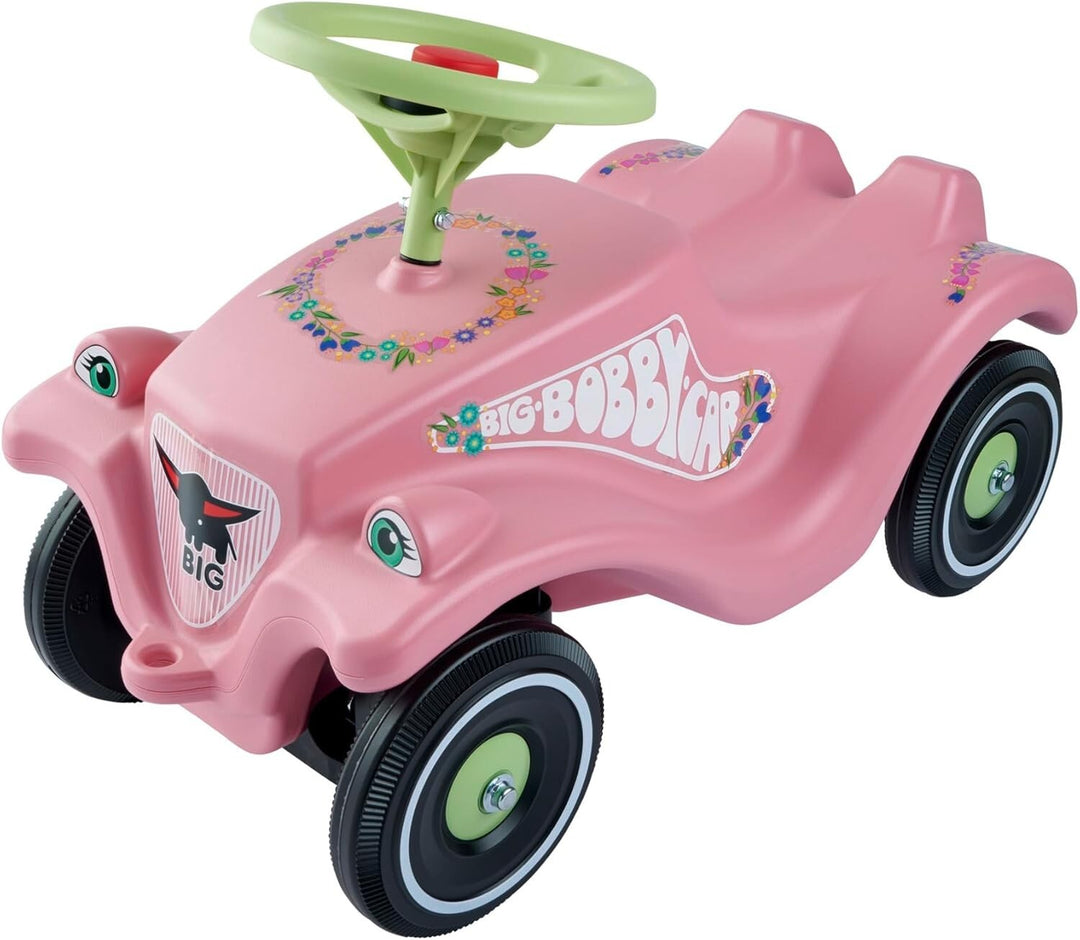 BIG-Bobby-Car Classic Flower - Kinderfahrzeug mit Blumenaufklebern für Jungen