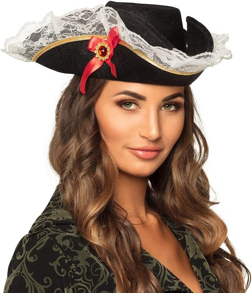 Boland 81928 - Erwachsenenhut Pirat Stacey, Accessoire, Fasching, Karneval