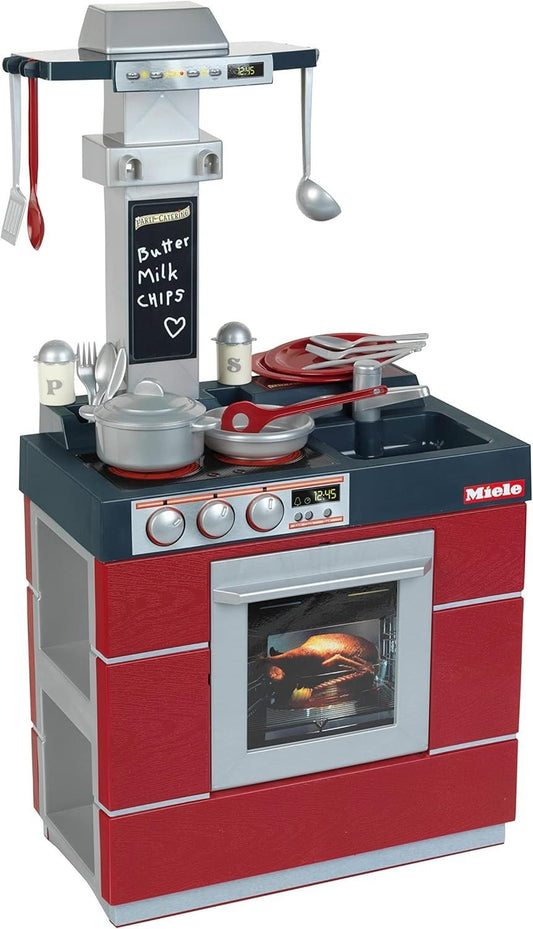 Theo Klein 9044 Miele Küche Kompakt | Kinder - Spielküche Mit Ofen, Abzugshaube, S