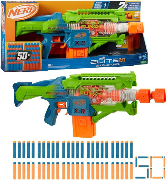 Nerf Elite 2.0 motorisierter Double Punch Dart - Blaster Top Zustand