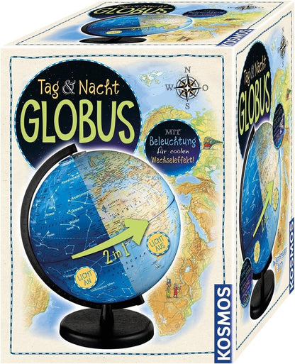 KOSMOS Tag und Nacht Globus mit Beleuchtung Kinderglobus Ø 26 cm ab 6 J. 673017 - Spielzeug & Spielwaren | ReplayToys Deutschland