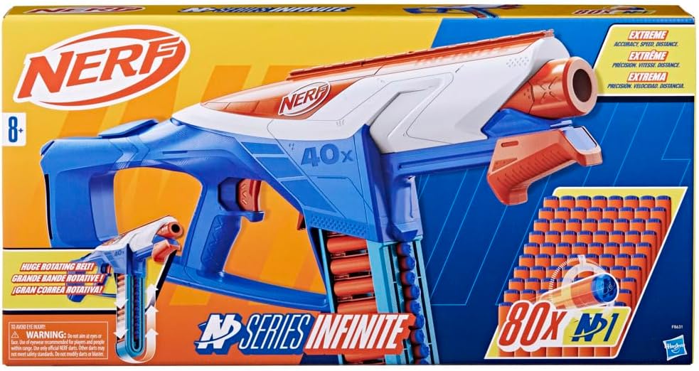 Nerf N Series Infinite Blaster mit 80 N1 Darts