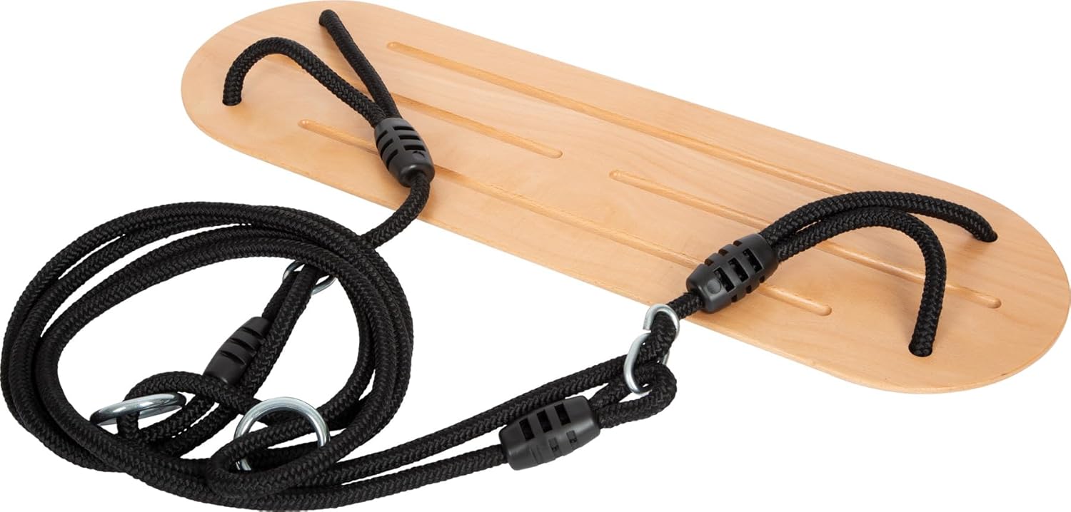 small foot Brettschaukel XL „Black Line“ – extra breite Holzschaukel