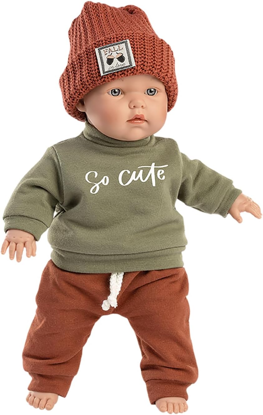 Llorens – Puppe „Jordan“ | 35 cm Babypuppe mit blauen Augen &amp; weichem Körper