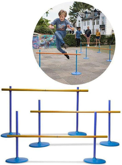 BS Toys Hindernisparcours Kinder – Verstellbare Hürden für Springen & Parkour
