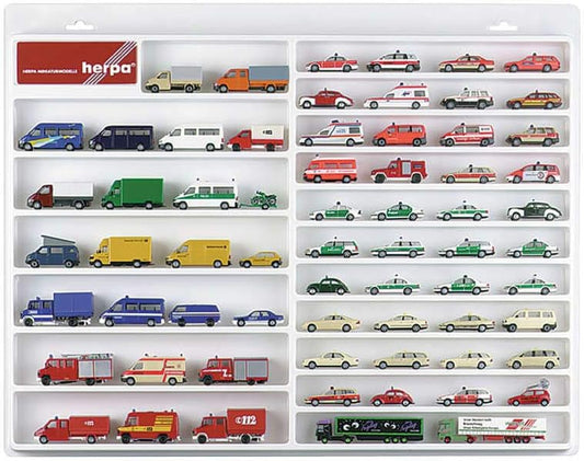 Herpa 029209 – PKW/Transporter - Schaukasten (Hängevitrine, weiß)