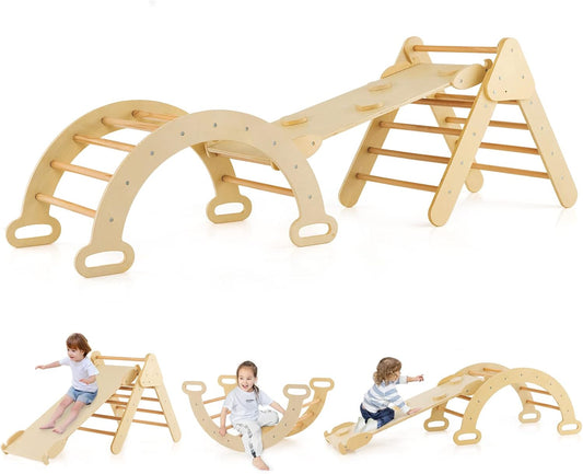 FANTASK 4 - in - 1 Klettergerüst mit Rutsche