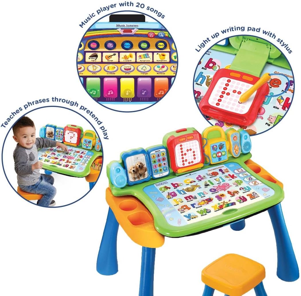 VTech 5 - in - 1 Magischer Schreibtisch – Buntes Lern - und Spielcenter