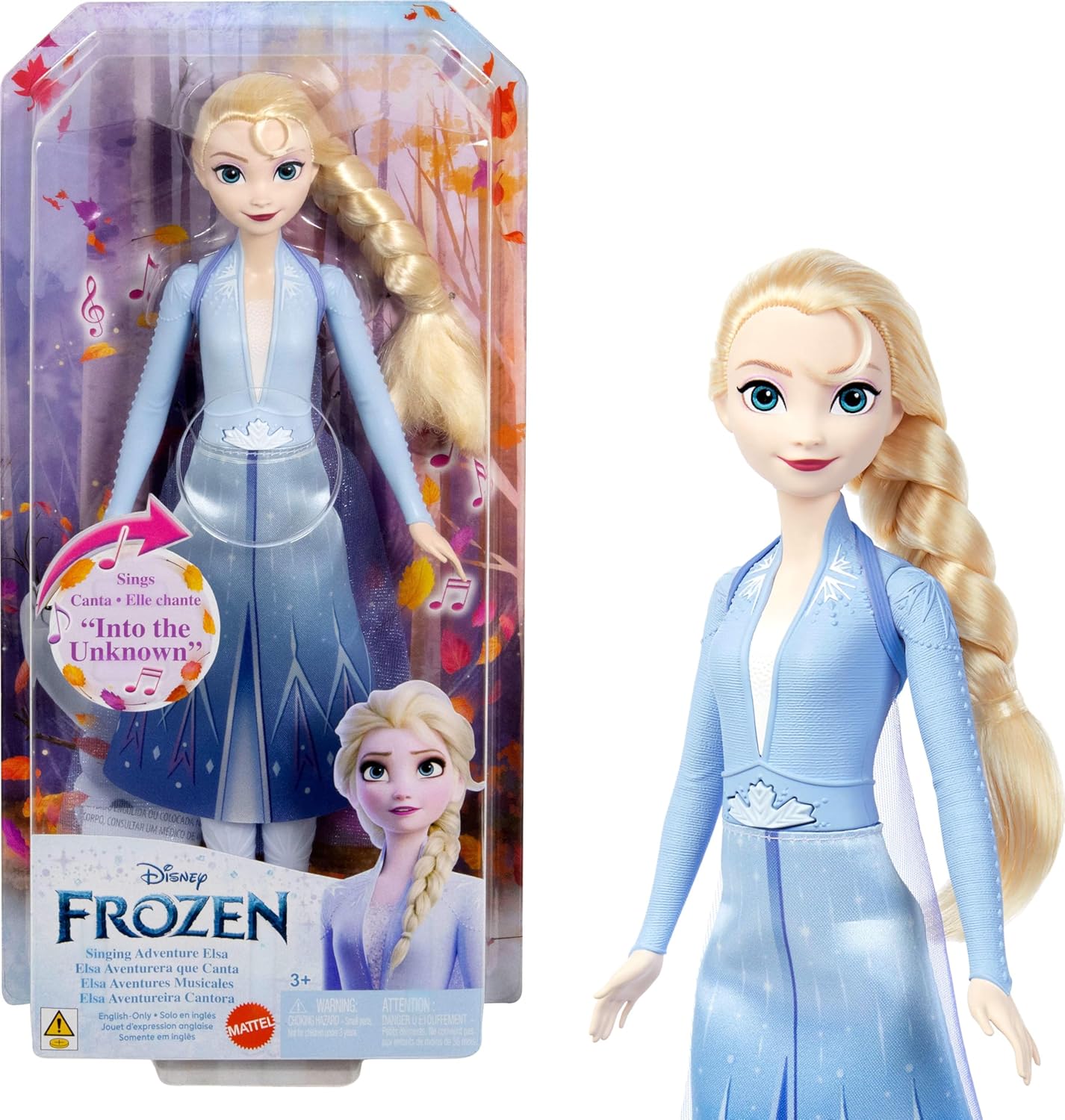 Mattel Disney Frozen 2 – Singende Elsa Modepuppe