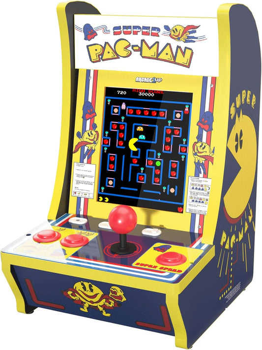 Arcade1Up Countercade – Super Pac-Man Arcade Spielautomat mit 4 Spielen