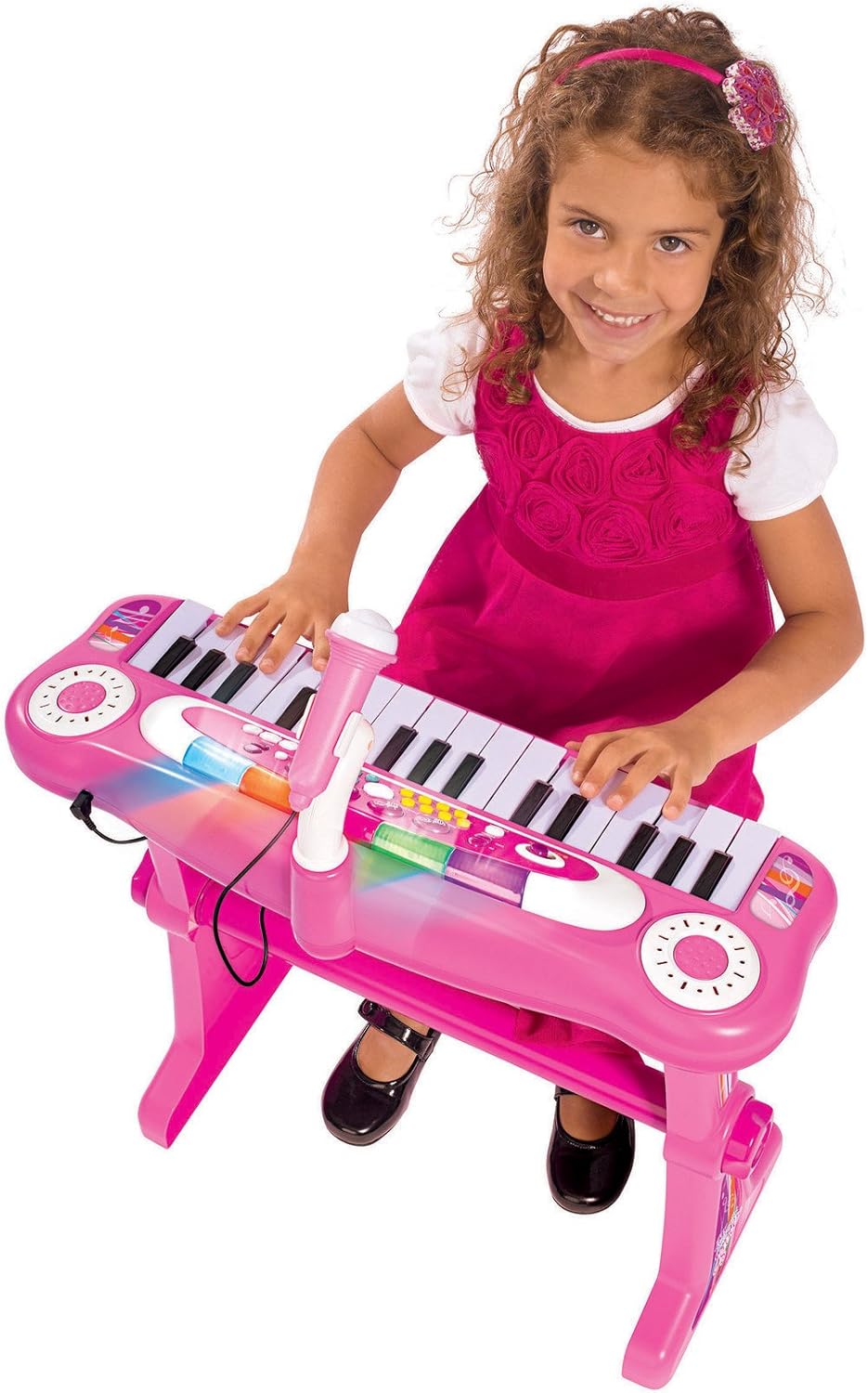 Simba – My Music World Girls Standkeyboard | 31 Tasten | Mit Licht - und Soundeffekten | Höhe: 55 cm | Ab 3 Jahren