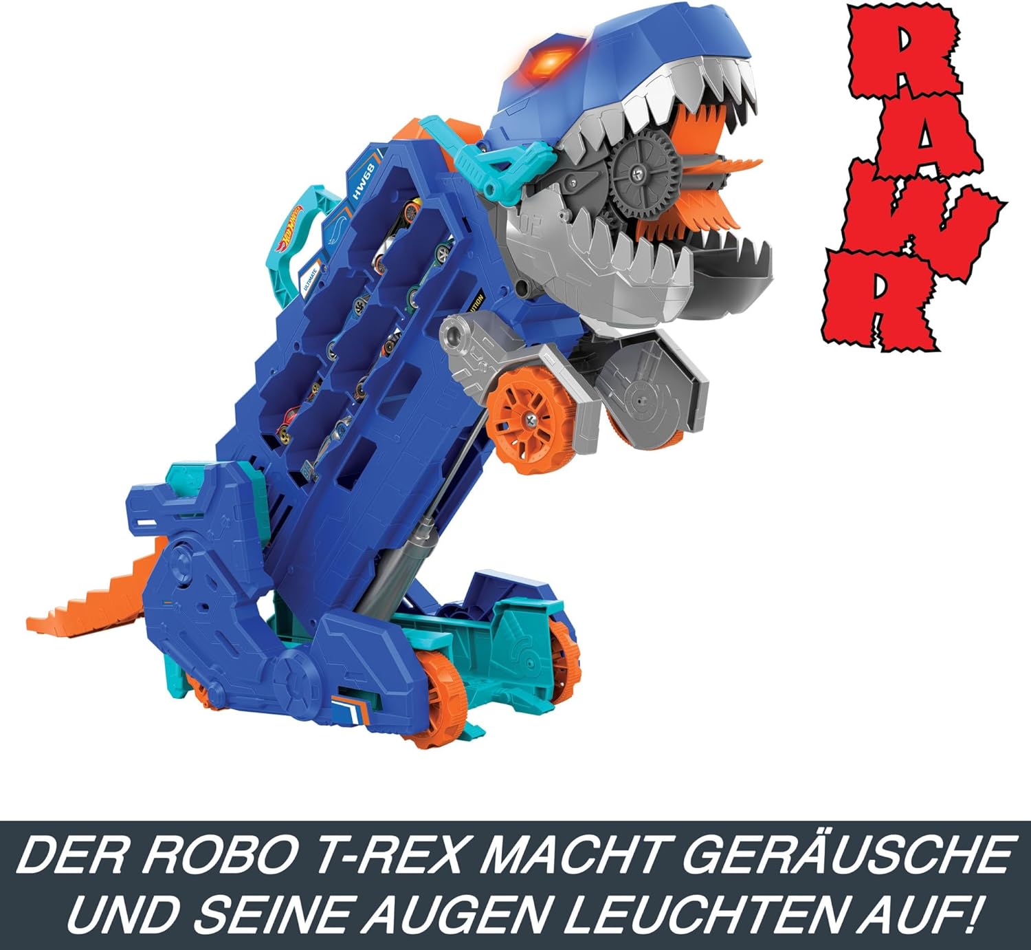 Hot Wheels Let's Race Netflix – 2 - in - 1 Transporter zu T - Rex