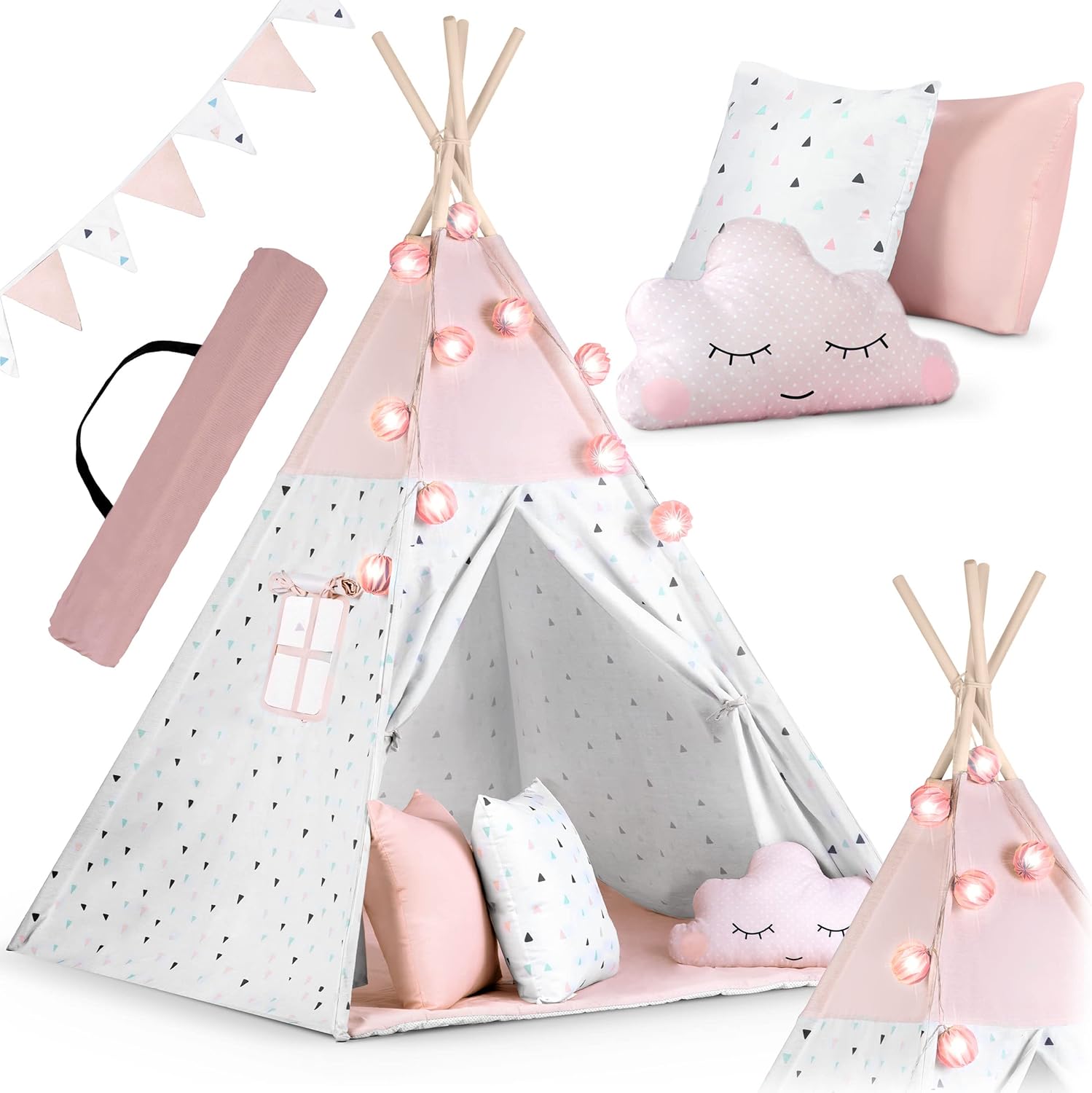NUKIDO Kindertipi im Montessori - Stil – Rosa