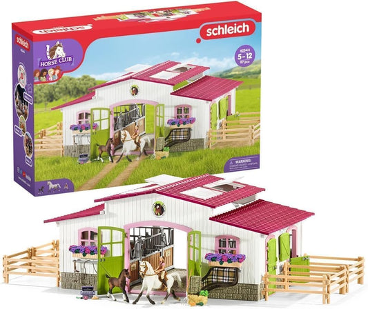 SCHLEICH Horse Club | Reiterhof mit Reiterin und Pferden (42344)