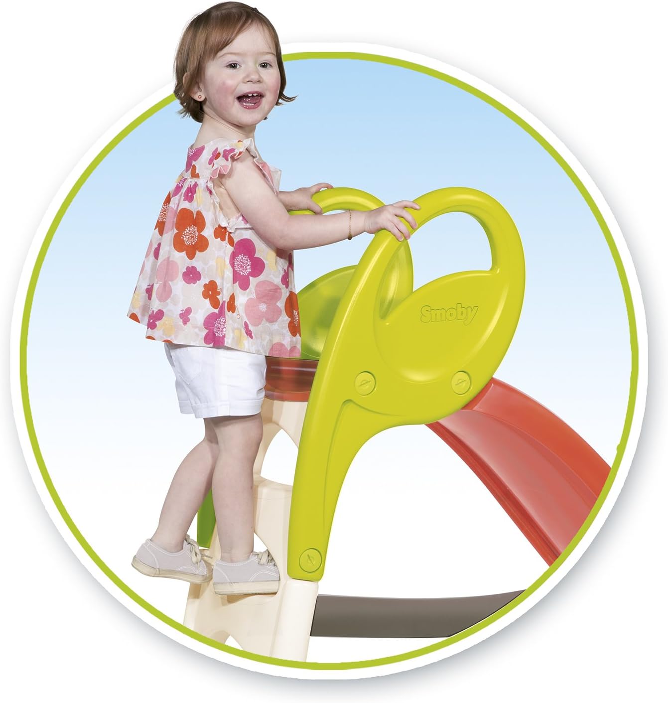 Smoby – KS Rutsche kompakte Kinderrutsche mit Wasseranschluss, 1,5 Meter lang