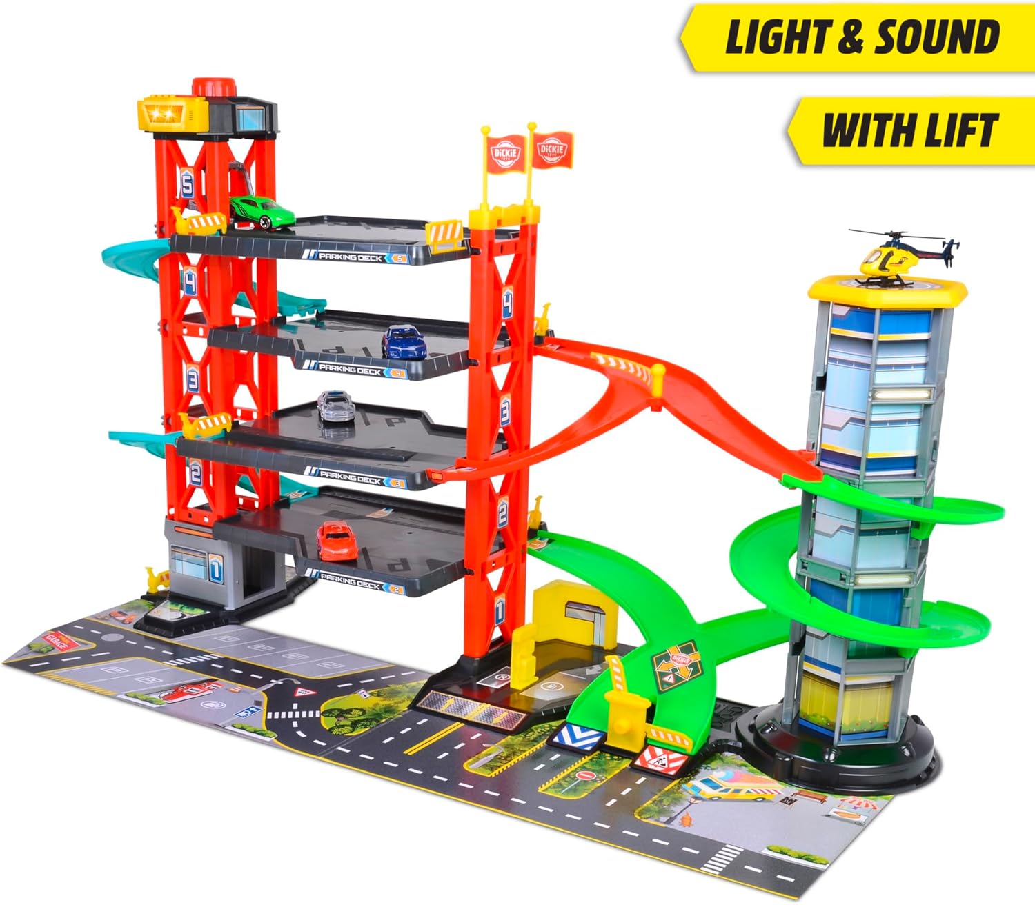 Dickie Toys – 4 - stöckiges Parkhaus