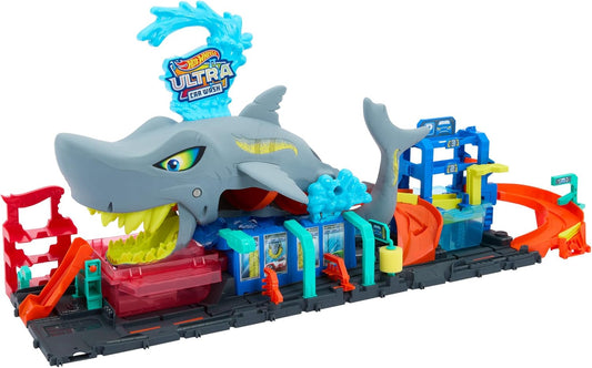 Hot Wheels Let’s Race Netflix – Ultimative Hai - Autowaschanlage (HTN82)