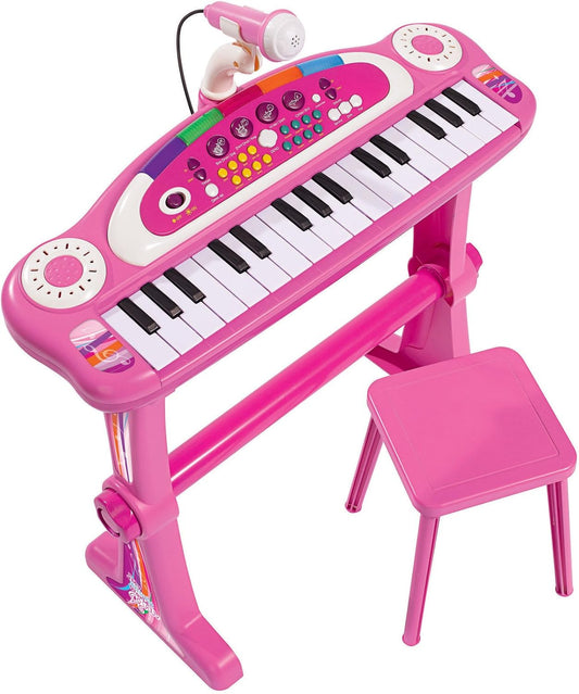 Simba – My Music World Girls Standkeyboard | 31 Tasten | Mit Licht- und Soundeffekten | Höhe: 55 cm | Ab 3 Jahren - Spielzeug & Spielwaren | ReplayToys Deutschland