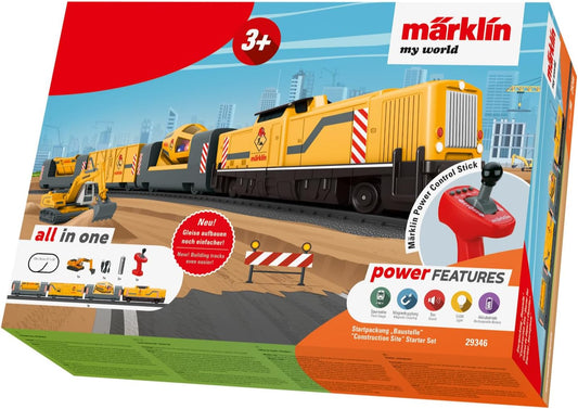 Märklin My World Startpackung Baustelle 29346 – Elektrische Spielzeugeisenbahn