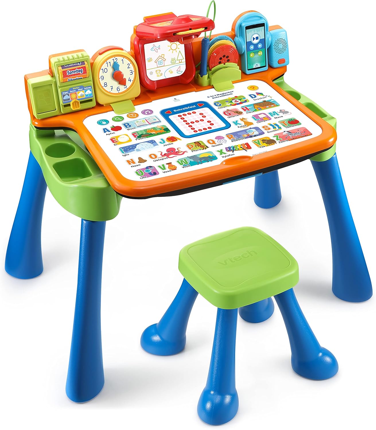 VTech 5 - in - 1 Magischer Schreibtisch – Interaktiver Lern - und Spieltisch
