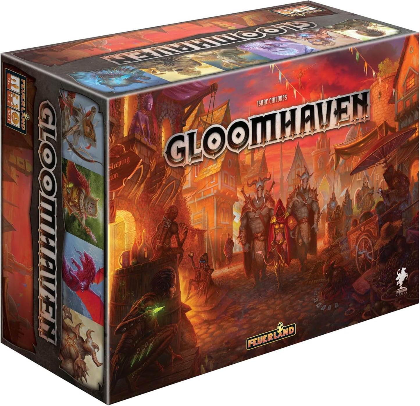 euerland Spiele – Gloomhaven | Episches Koop - &amp; Strategie - Brettspiel – Wie neu
