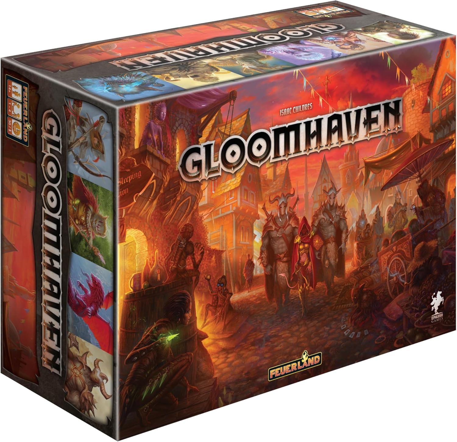 euerland Spiele – Gloomhaven | Episches Koop - &amp; Strategie - Brettspiel – Wie neu