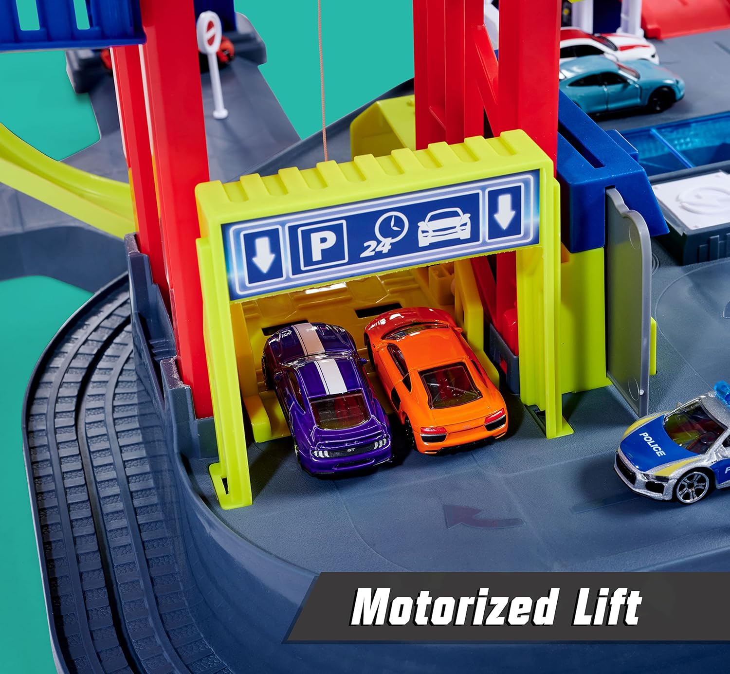 Majorette – Super Chase Center, Parkhaus mit 5 Etagen