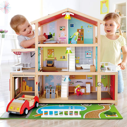Hape Puppen - Villa | Preisgekröntes Puppenhaus aus Holz