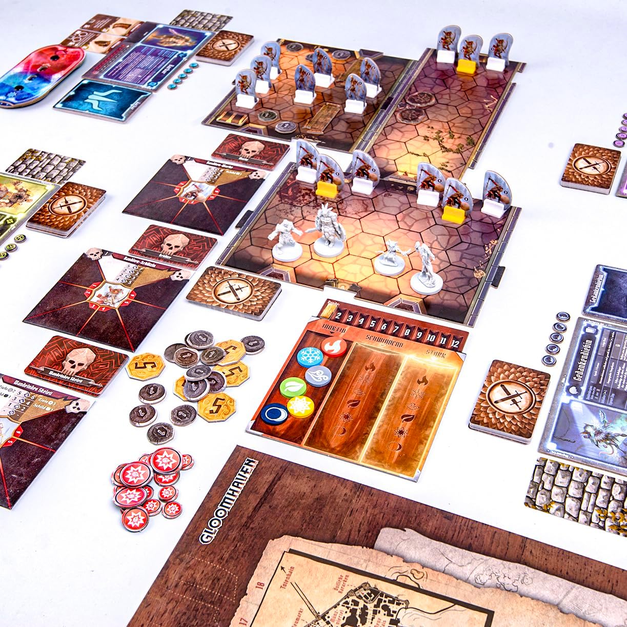 euerland Spiele – Gloomhaven | Episches Koop - &amp; Strategie - Brettspiel – Wie neu