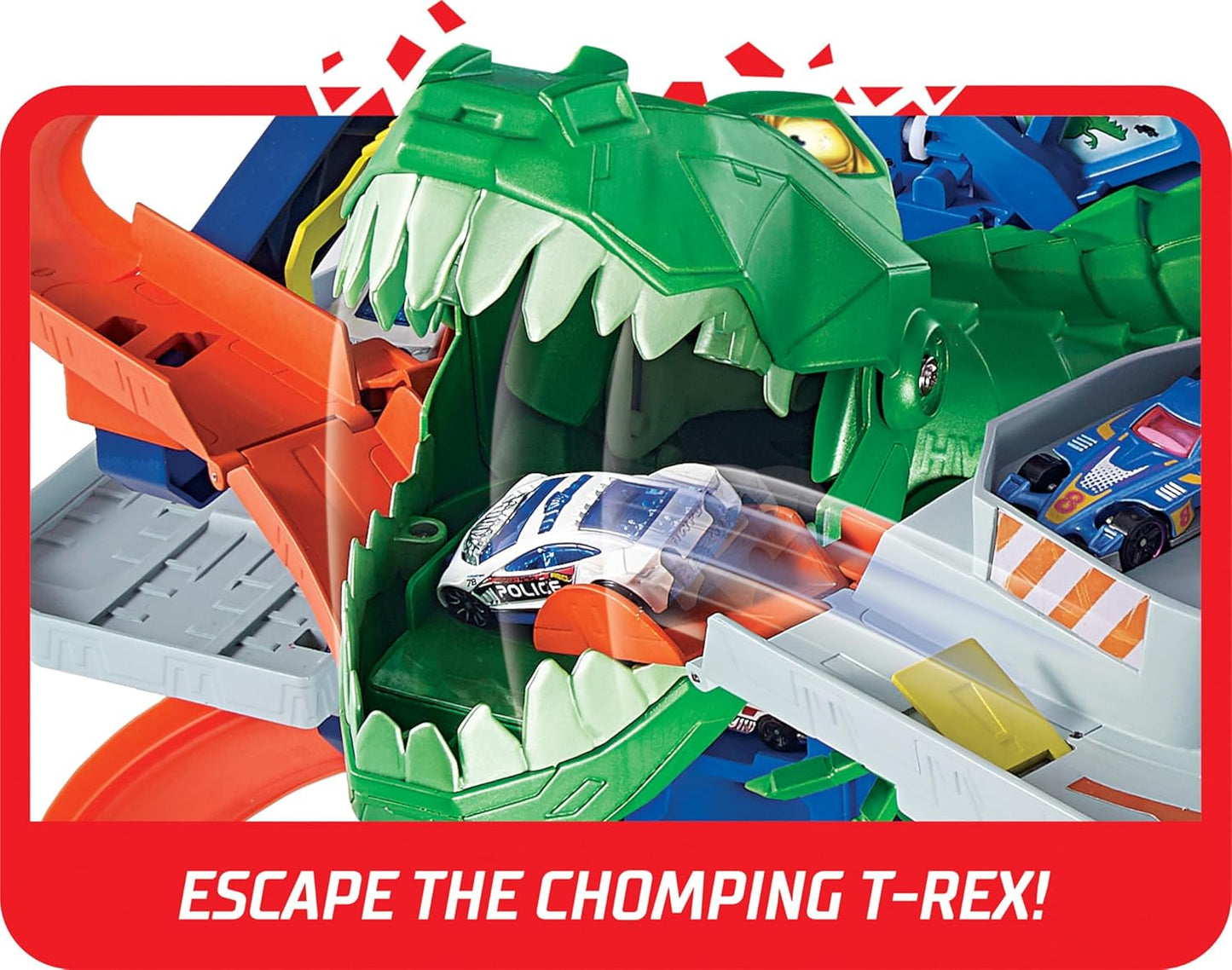 Hot Wheels Garage – Parkgarage mit T - Rex Angriff (GJL14)
