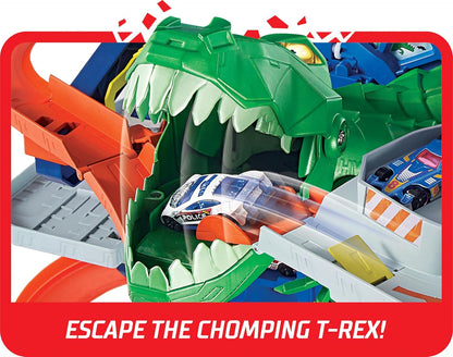 Hot Wheels Garage – Parkgarage mit T - Rex Angriff (GJL14)