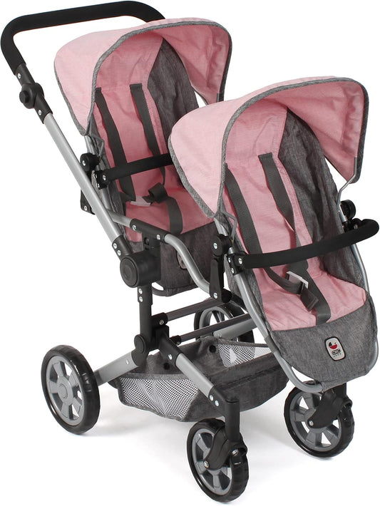 Bayer Chic 2000 – Puppenwagen Linus Duo, Zwillingspuppenwagen – Wie neu