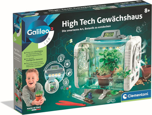 Clementoni Galileo Lab High Tech Gewächshaus – Experimentierkasten &amp; Lernspielzeug für Kinder ab 8 Jahren (59406)