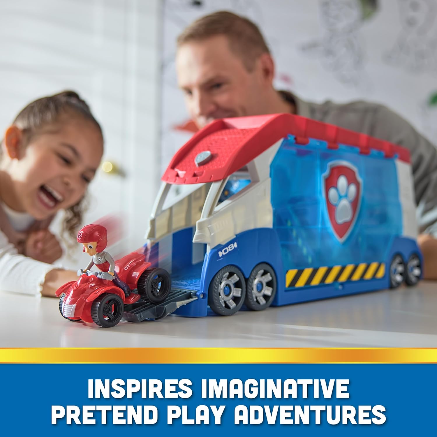 PAW Patrol – Launch'n Rescue PAW Patroller Teamfahrzeug mit neuen Funktionen, inkl. Ryder - Figur und 1 Basis - Fahrzeug, Spielzeug geeignet für Kinder ab 3 Jahren