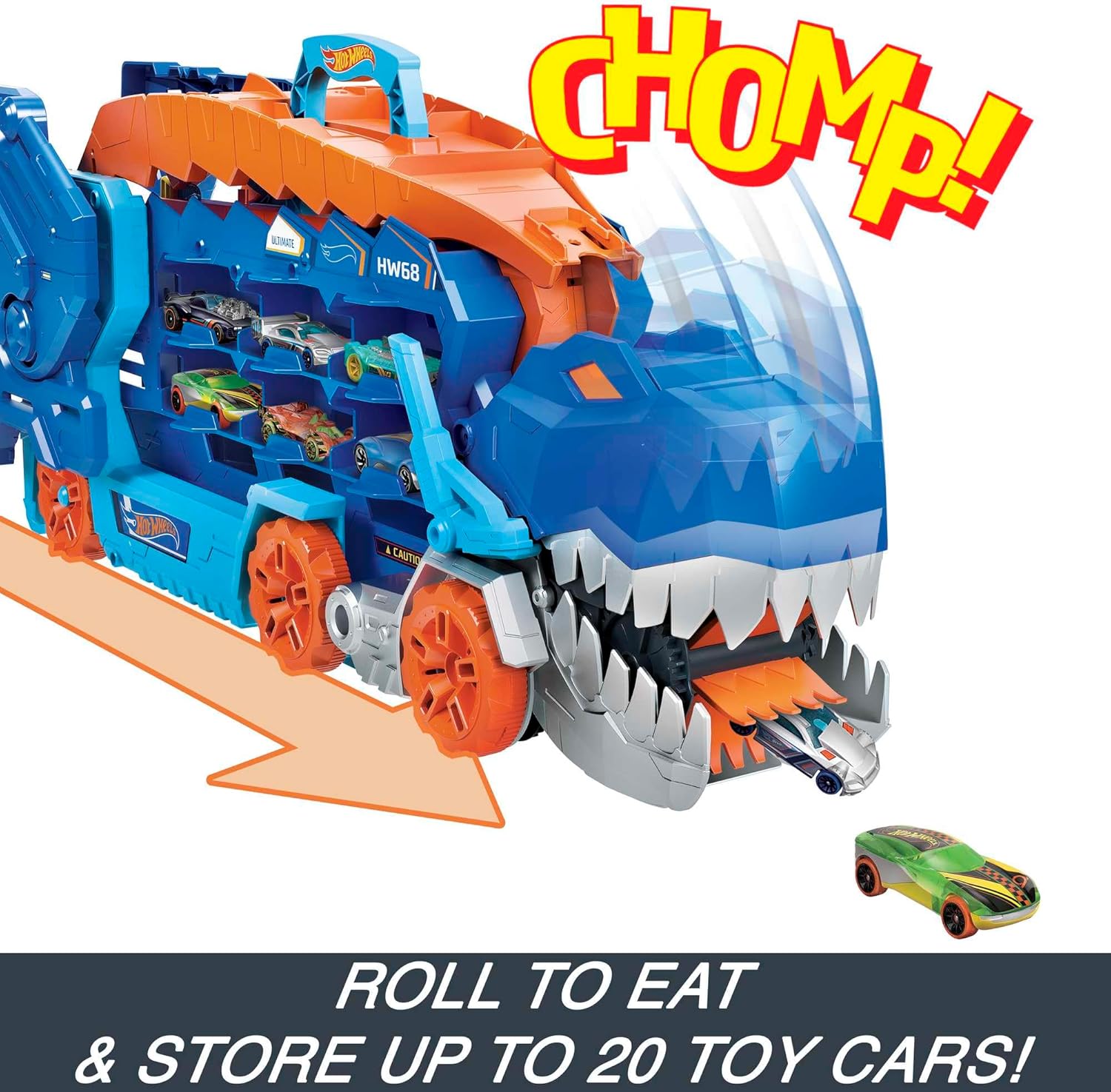 Hot Wheels Let's Race Netflix - 2:1 Transporter zu T - Rex