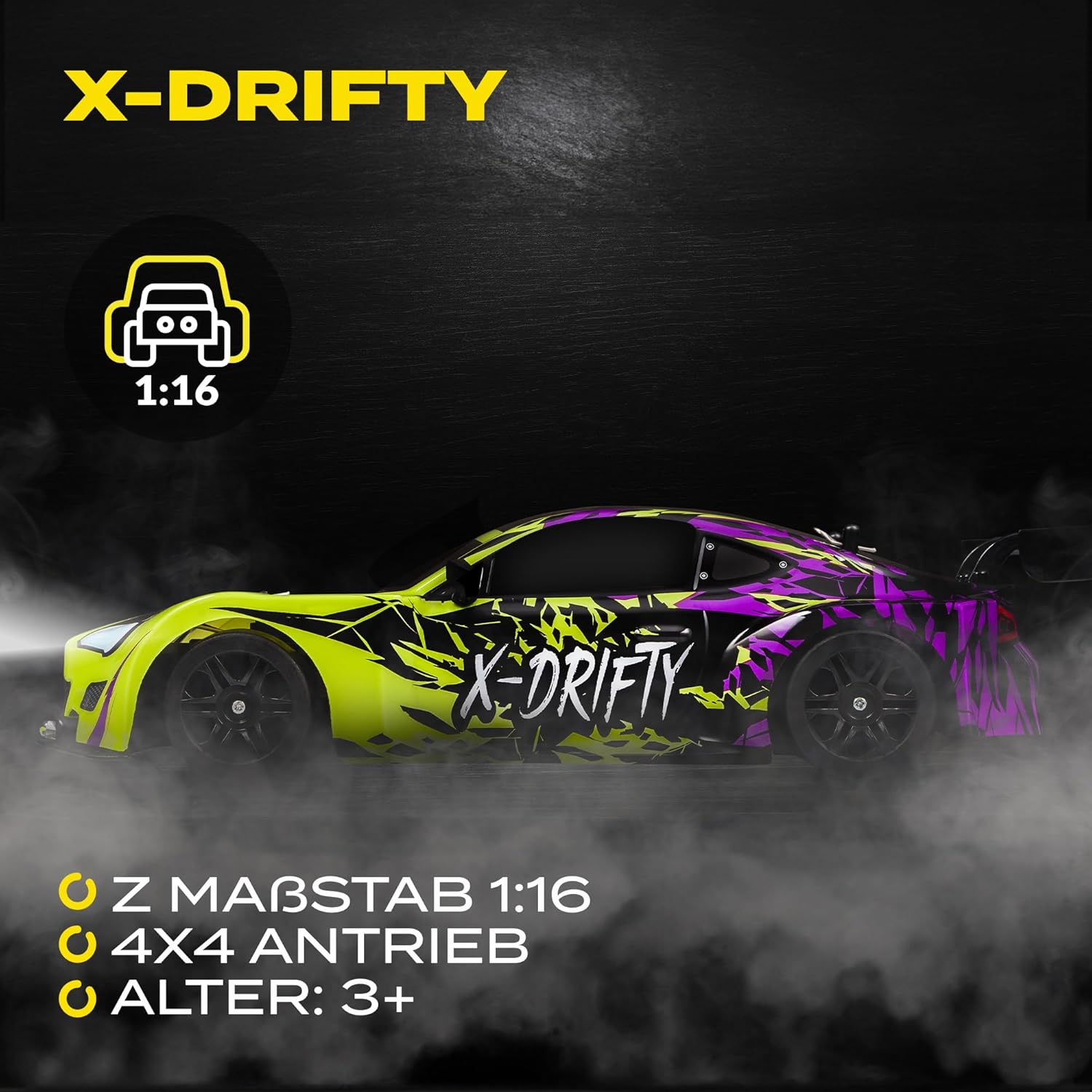 Overmax X - Drifty – Ferngesteuertes Drift Car 1:16
