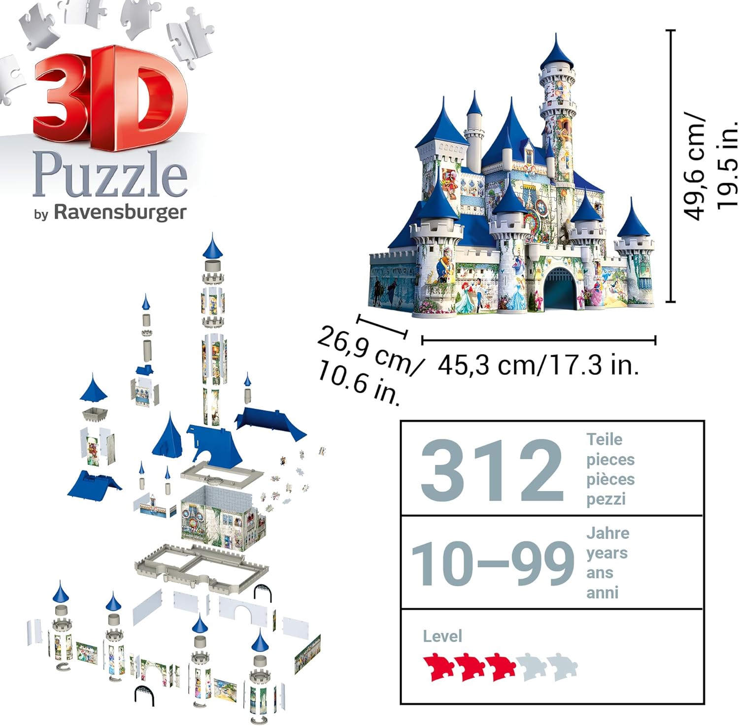Ravensburger Puzzle – Walt Disney Schloss (216 Teile)