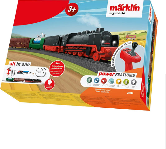 Märklin My World Startpackung Farm 29344 – Elektrische Spielzeugeisenbahn mit Dampflok