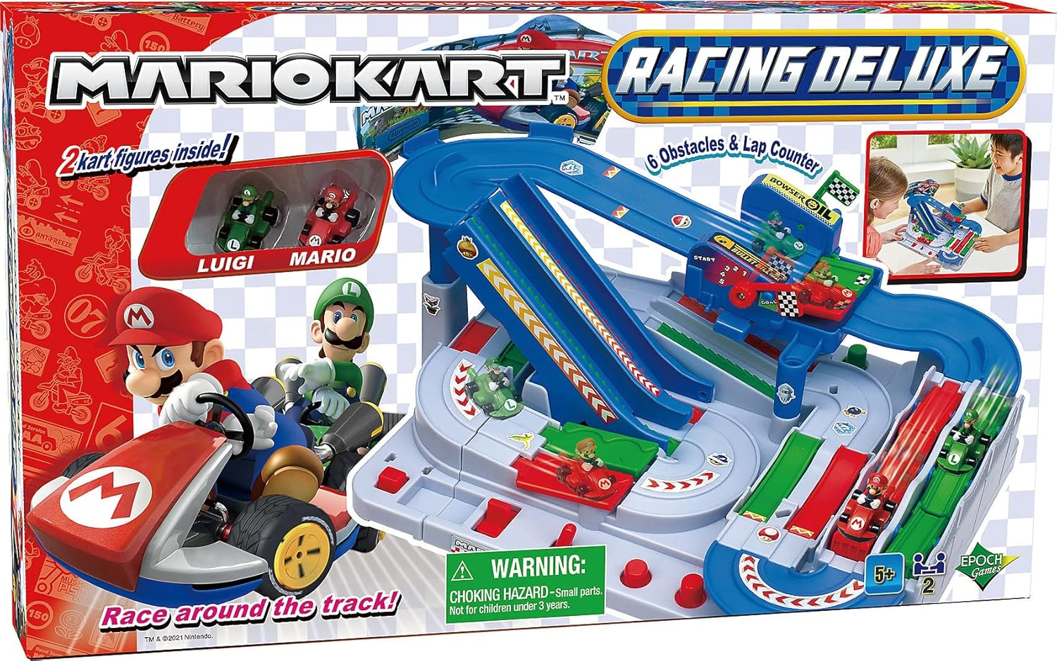 EPOCH Games 7390 Mario Kart™ Racing DX | Party - &amp; Actionspiel | Geschicklichkeitsspiel für Kinder und Familien