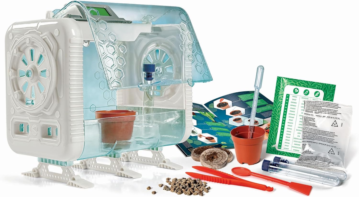 Clementoni Galileo Lab High Tech Gewächshaus – Experimentierkasten &amp; Lernspielzeug für Kinder ab 8 Jahren (59406)