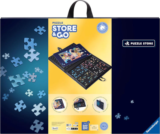 Ravensburger Store &amp; Go für Puzzles mit bis zu 1000 Teilen – Puzzleunterlage &amp; Aufbewahrung in einem