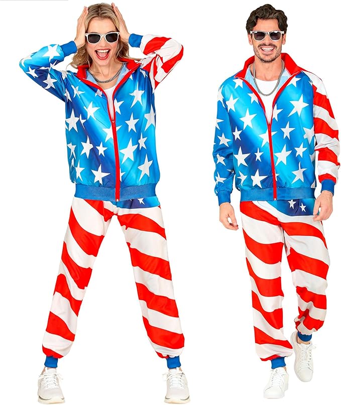 Widmann Milano Party Fashion – Kostüm Trainingsanzug USA – Neu Größe S