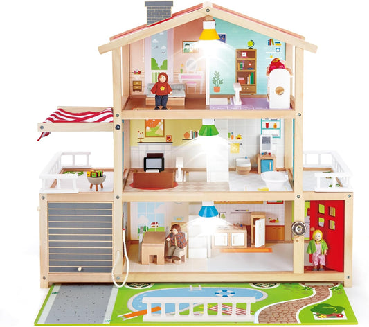 Hape Puppen - Villa | Preisgekröntes Puppenhaus aus Holz