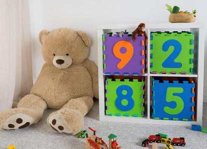 Playshoes Unisex Baby EVA - Puzzlematten 10 - teilig 308744, 900 - Mehrfarbig, 10 Teile (1er Pack)