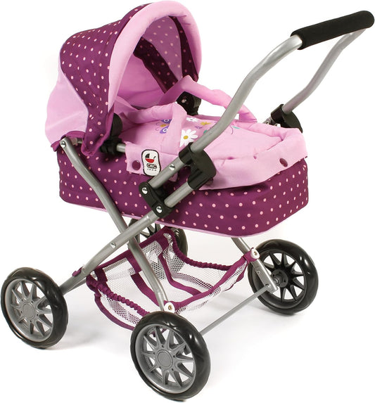 Bayer Chic 2000 – Kuschelwagen Smarty (Dots Brombeere, lila/rosa)