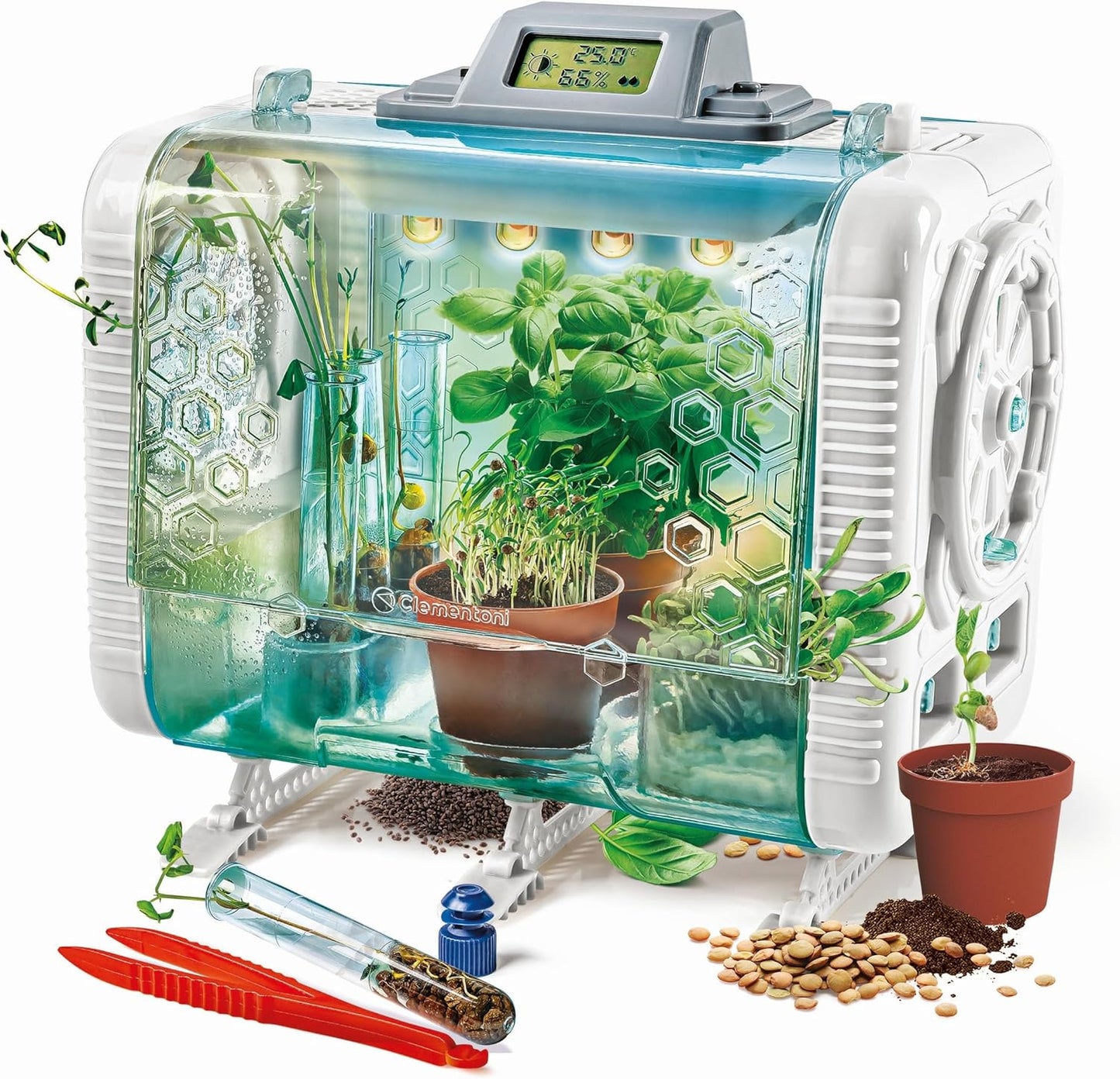 Clementoni Galileo Lab High Tech Gewächshaus – Experimentierkasten &amp; Lernspielzeug für Kinder ab 8 Jahren (59406)